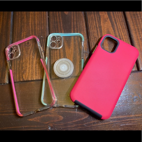*3* phone cases w/ pop socket - Picture 1 of 2